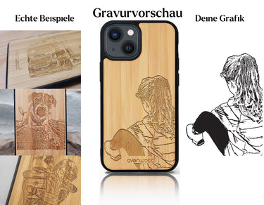 INDIVIDUELL iPhone 13 Bambus-Kunststoff
